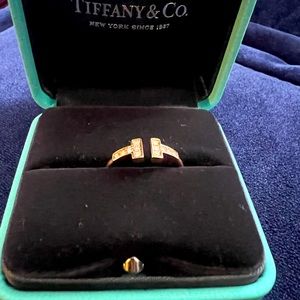 Tiffany & co T Diamond wire ring….